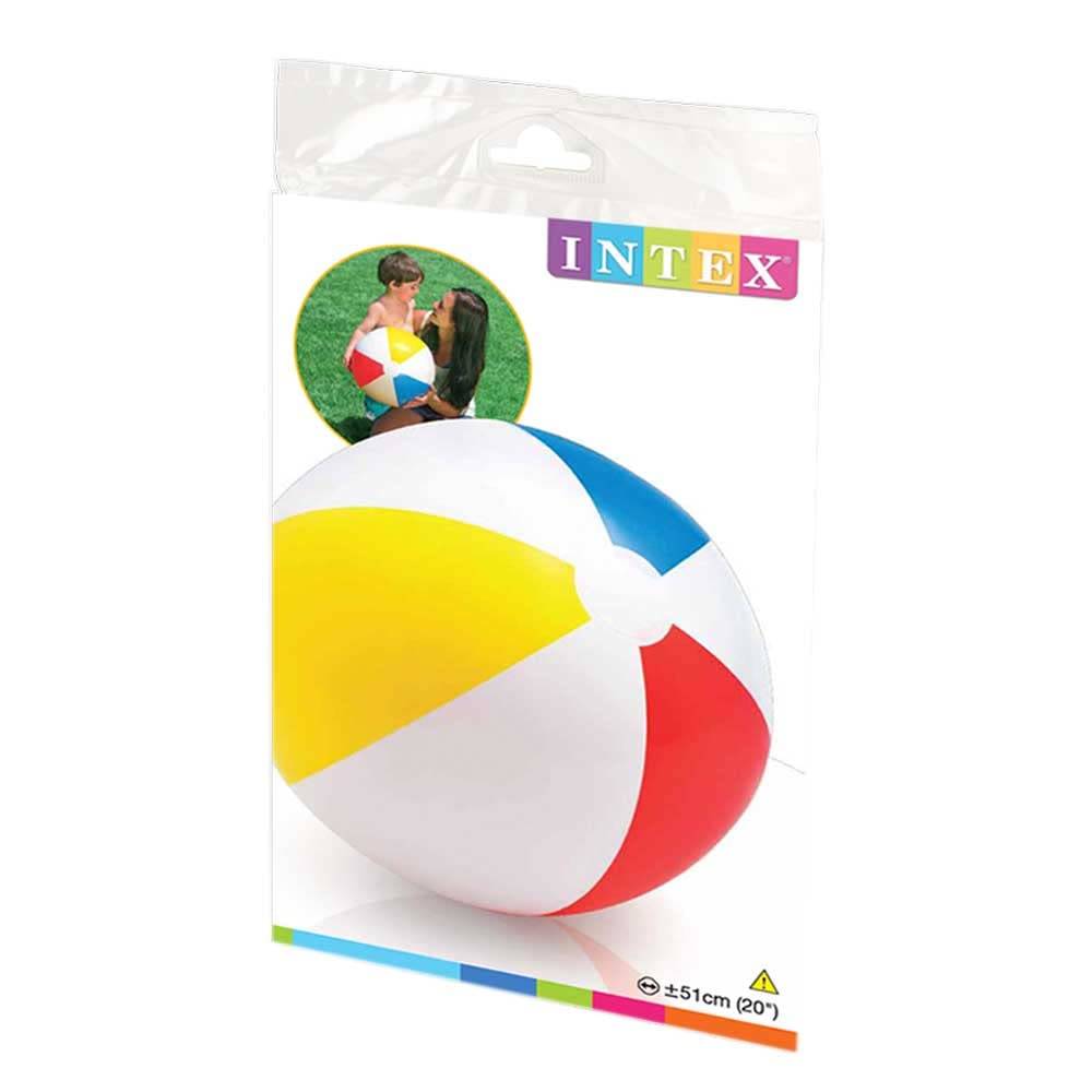 Intex Glossy Panel Ball - Inflatable Water Ball/Beach Ball - Diameter 51 cm