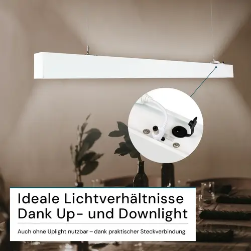 LUXULA LED-Büro-/Tresenleuchte, 30W, 3000/4000/6500K, EEK: E, 3600lm, IP20, weiß LUXULA LED-Büro-/Tresenleuchte, 30W, 3000/4000/6500K, EEK: E, 3600lm, IP20, weiß