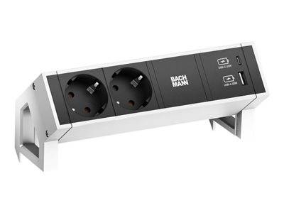 BACHMANN DESK2 2xSchutzkontakt USB A&C Server, Storage & USV Stromverteilungseinheiten (PDU) PDU