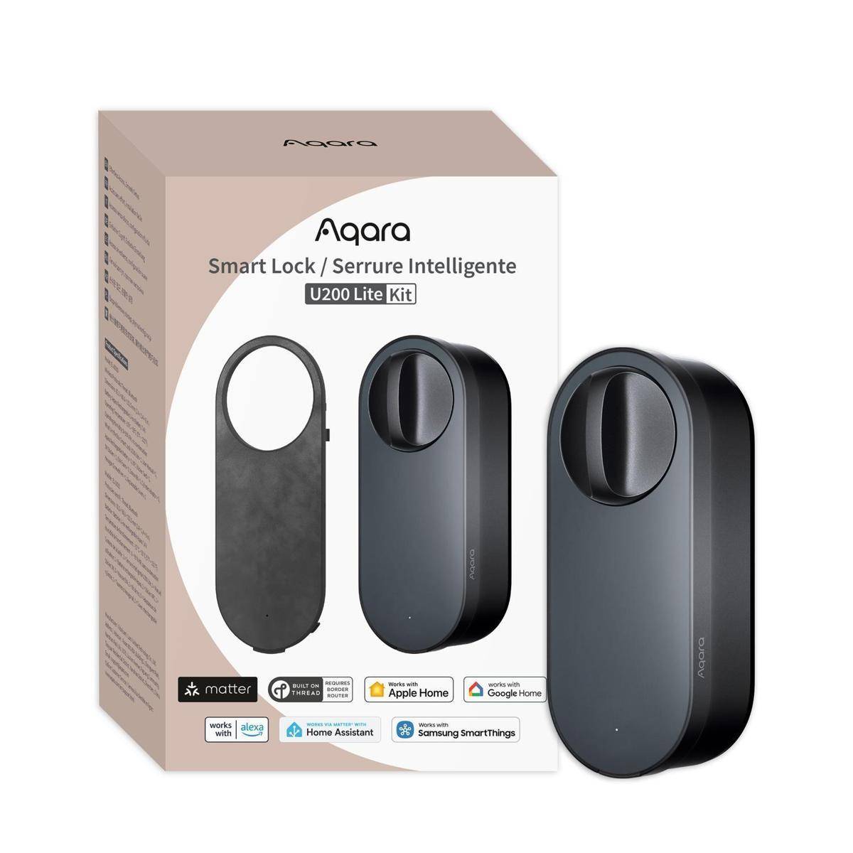 Aqara Smart Lock U200 Lite KIT EU Black (Matter over Thread)
