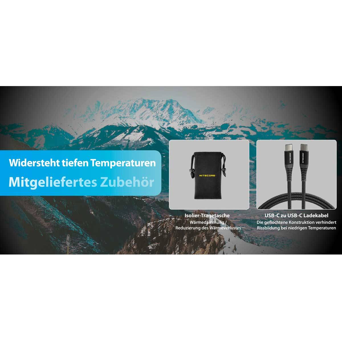 Nitecore Powerbank SUMMIT20000 20.000mAh - Carbonschwarz