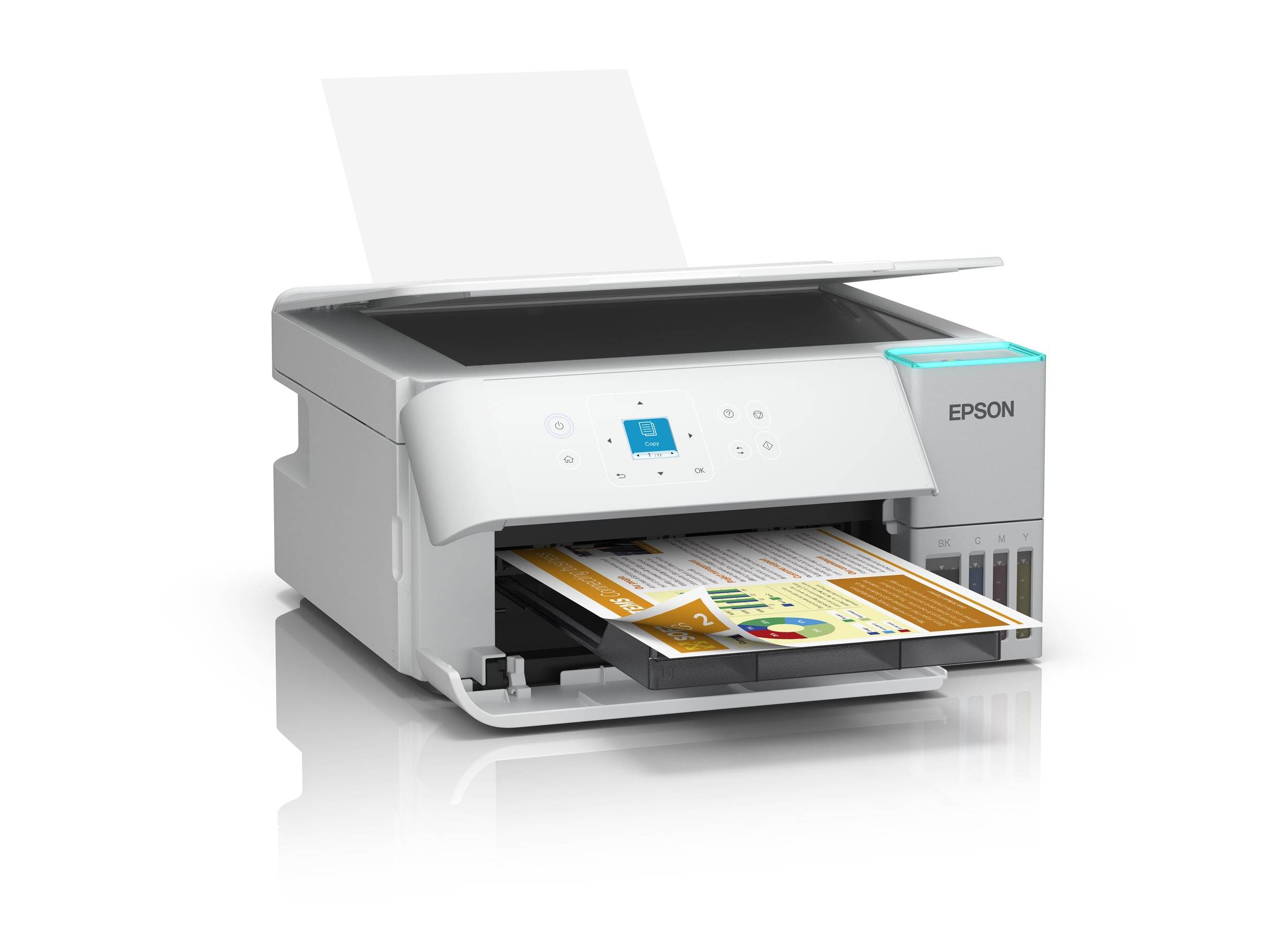 EPSON EcoTank ET-2956 3 in 1 Tintenstrahl-Multifunktionsdrucker weiß