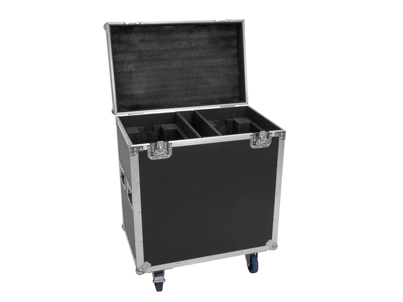 ROADINGER Flightcase 2x TMH-S400 mit Rollen