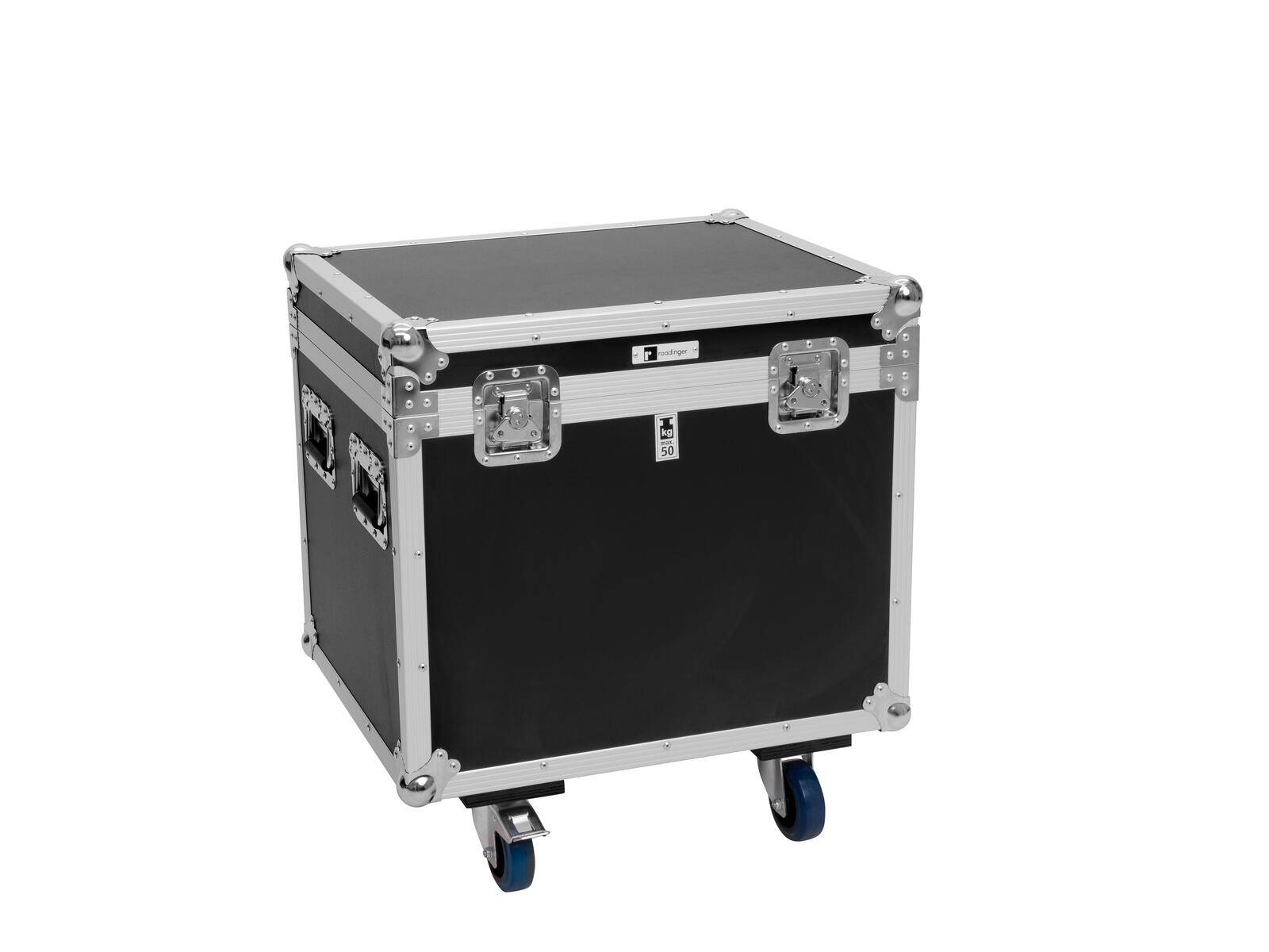 ROADINGER Flightcase 4x Pixel Matrix Panel 5x5 RGB/WW mit Rollen