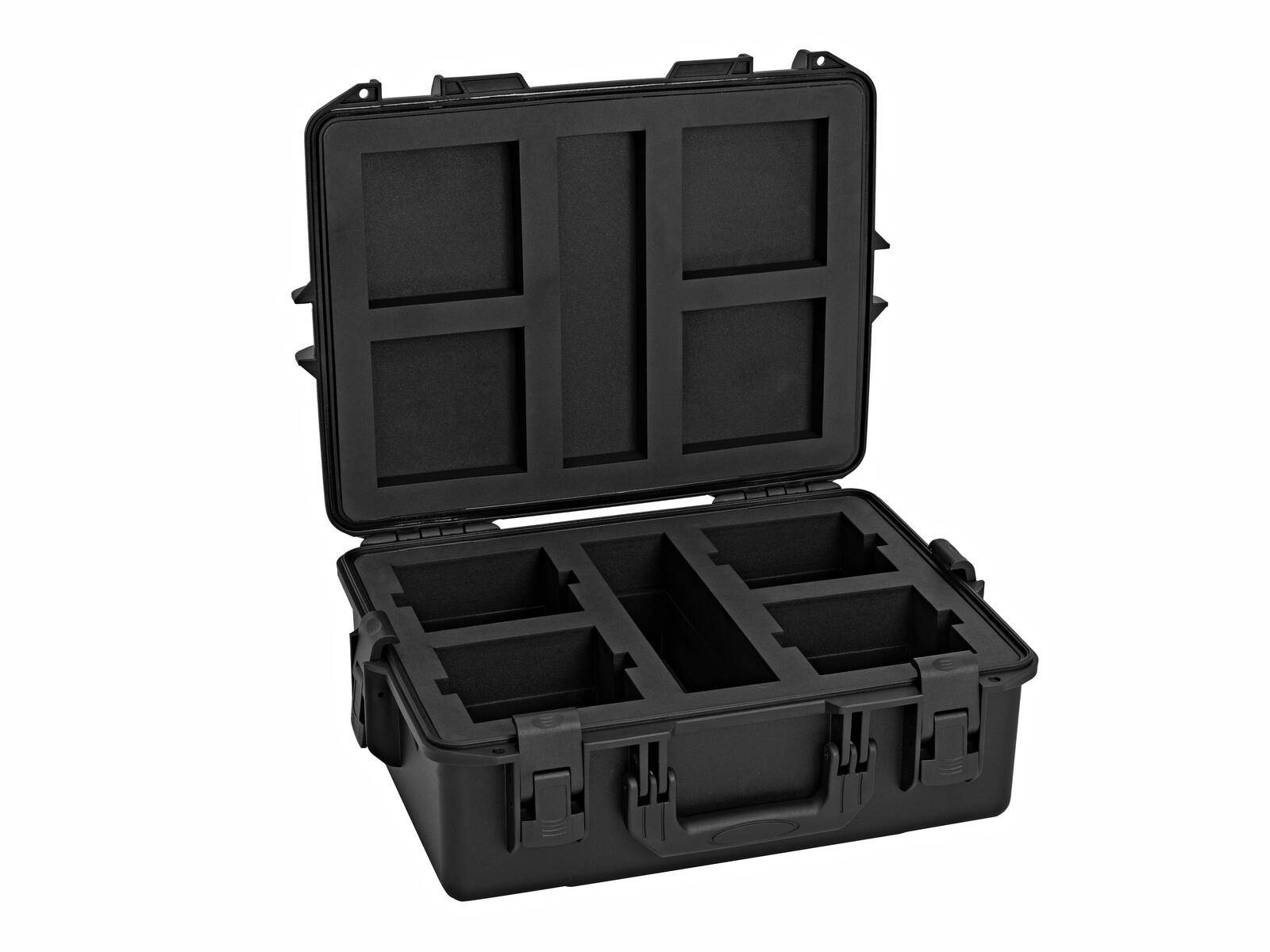 ROADINGER Kunststoffcase für 4x AKKU UP-4 QCL Spot QuickDMX MK2