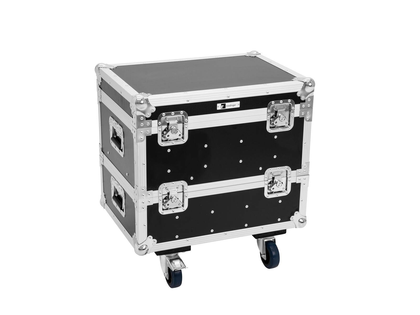 ROADINGER Flightcase 8x IP PIX Strobe RGB CW+WW mit Rollen