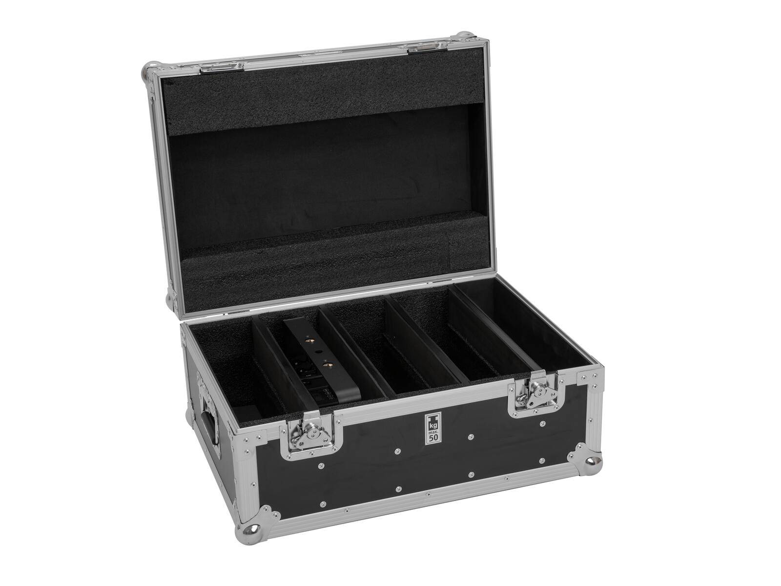 ROADINGER Flightcase 4x IP PIX Strobe RGB CW+WW