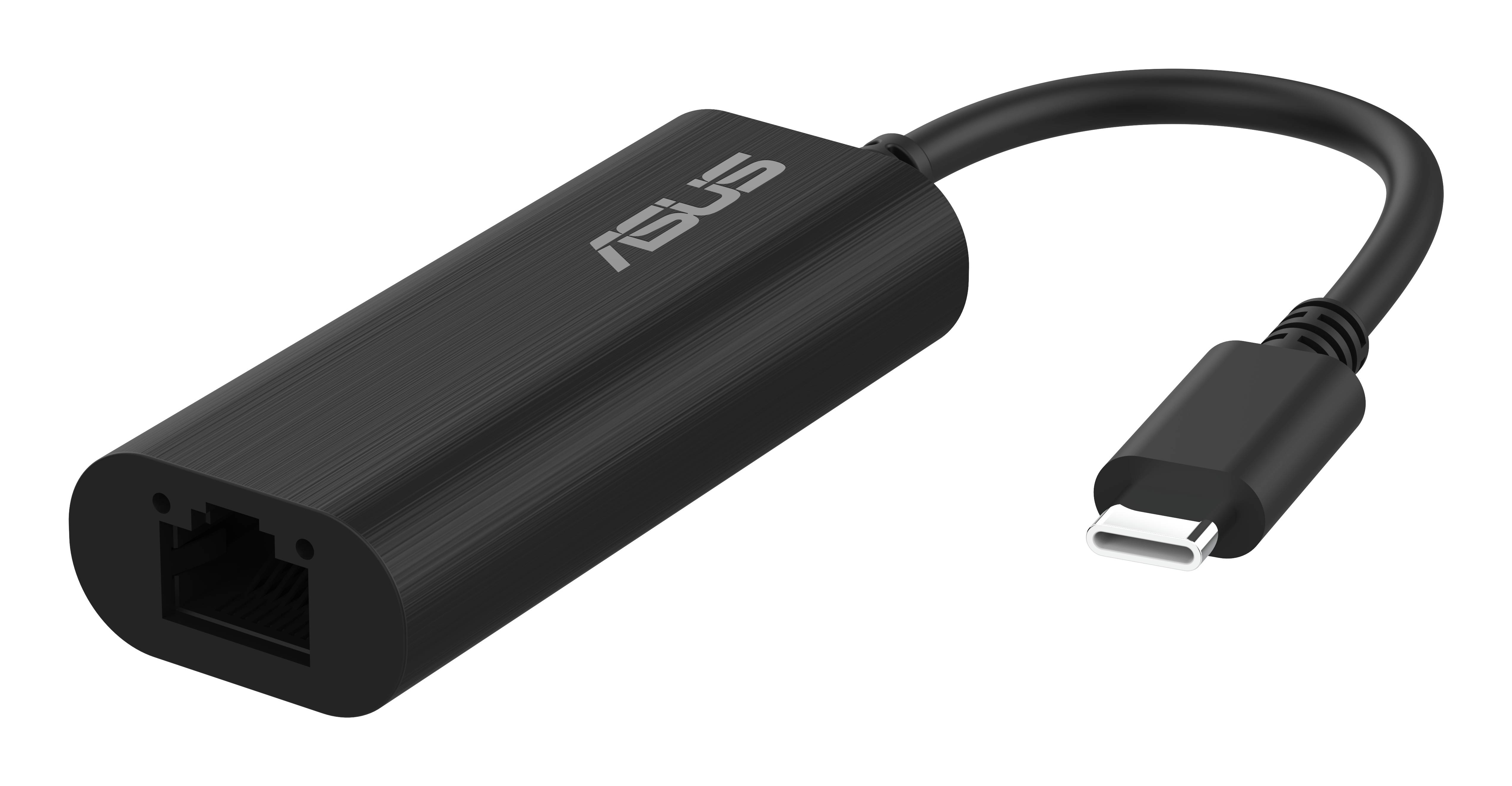 ASUS USB-C2500 V2, Kabelgebunden, USB, Ethernet, Schwarz