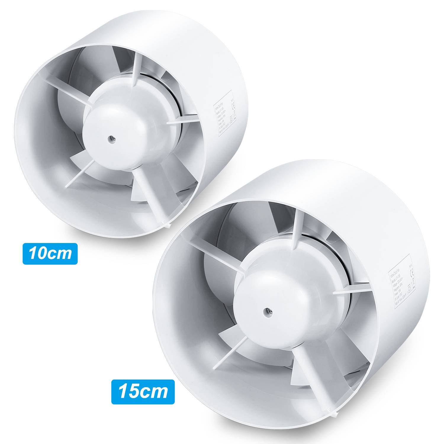 Rohrventilator Einschublüfter 150mm, 320 m³/h