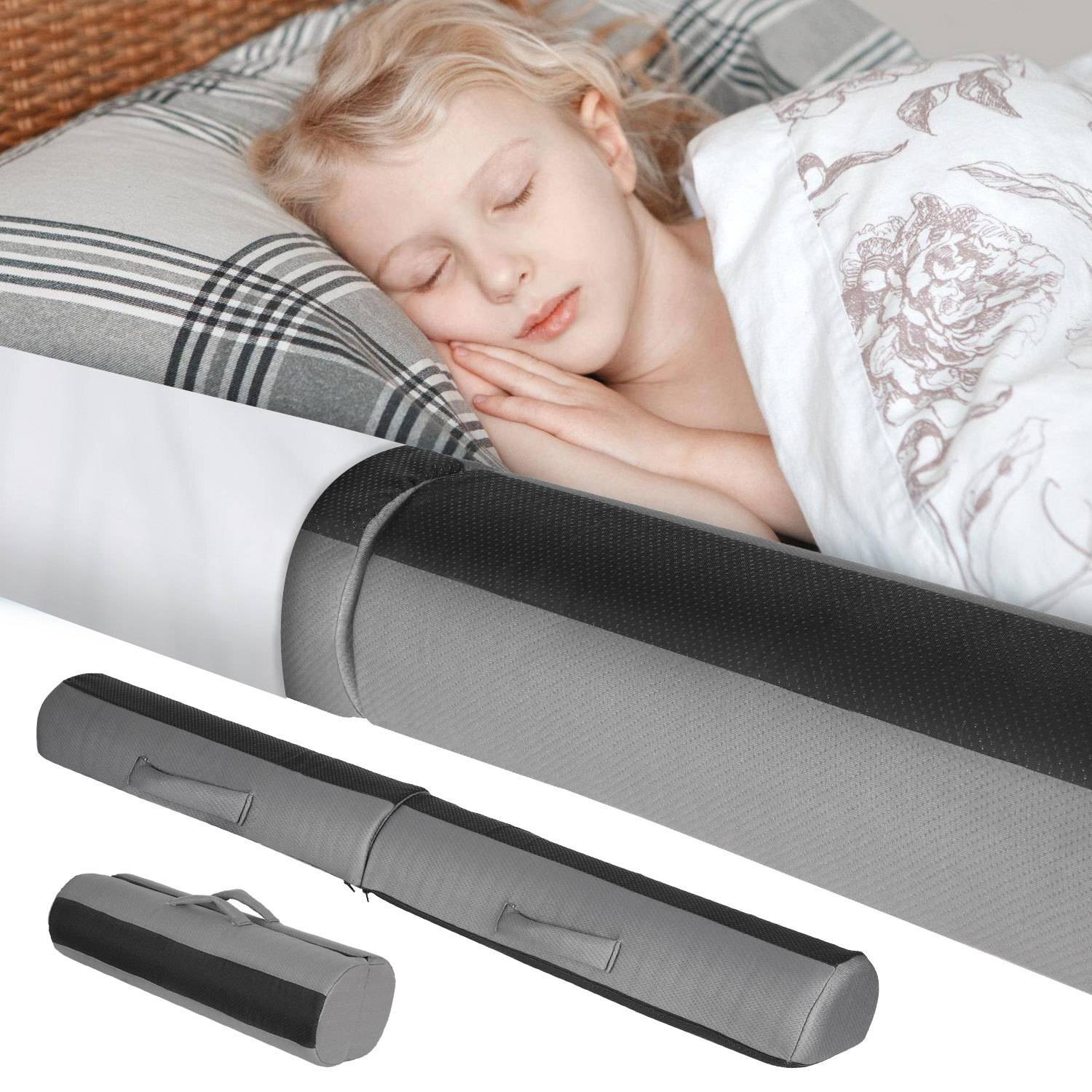 2er Faltbares Baby Bettgitter Rausfallschutz aus Foam mit rutschfesten Pads - Sicheres Bettgitter für Baby Kinder Senioren Bed