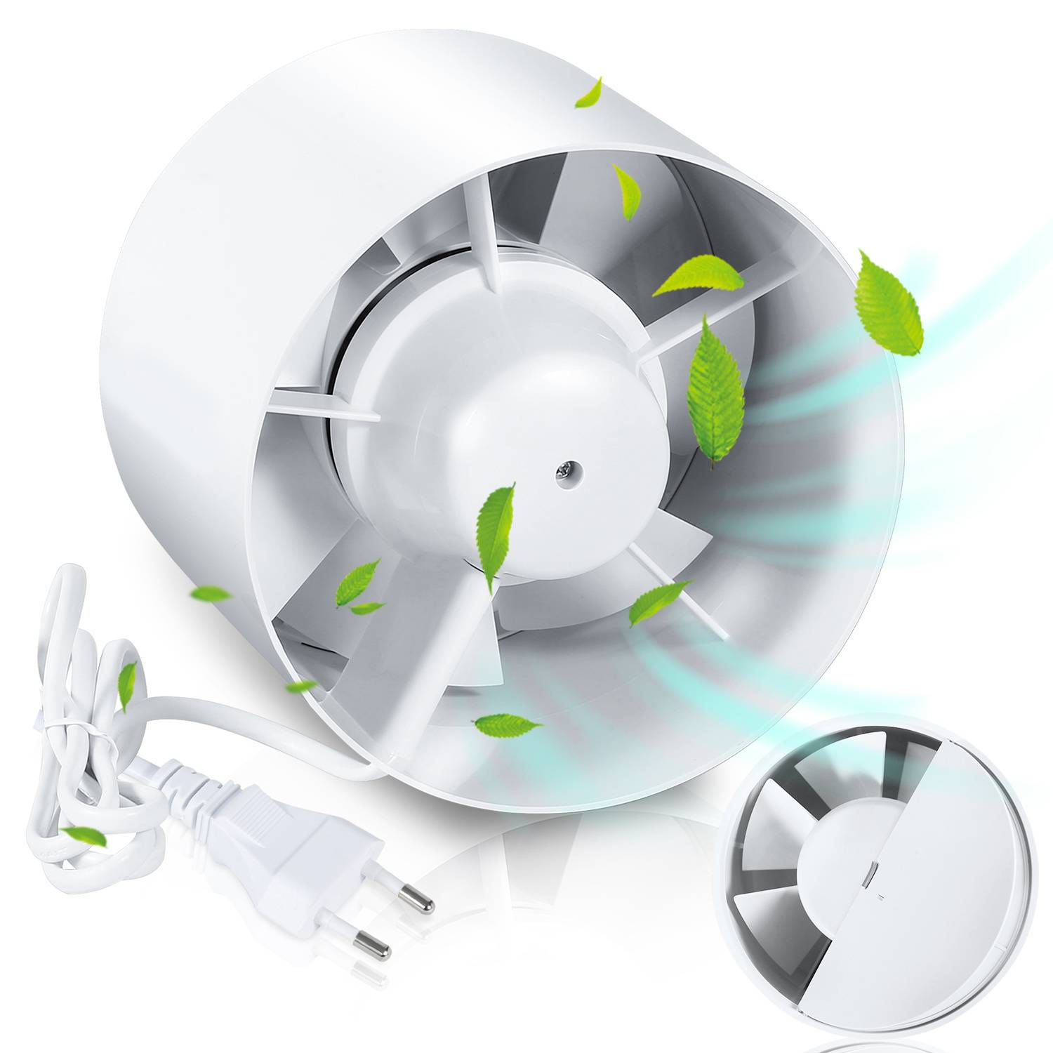 Rohrventilator Einschublüfter 100mm, 130 m³/h