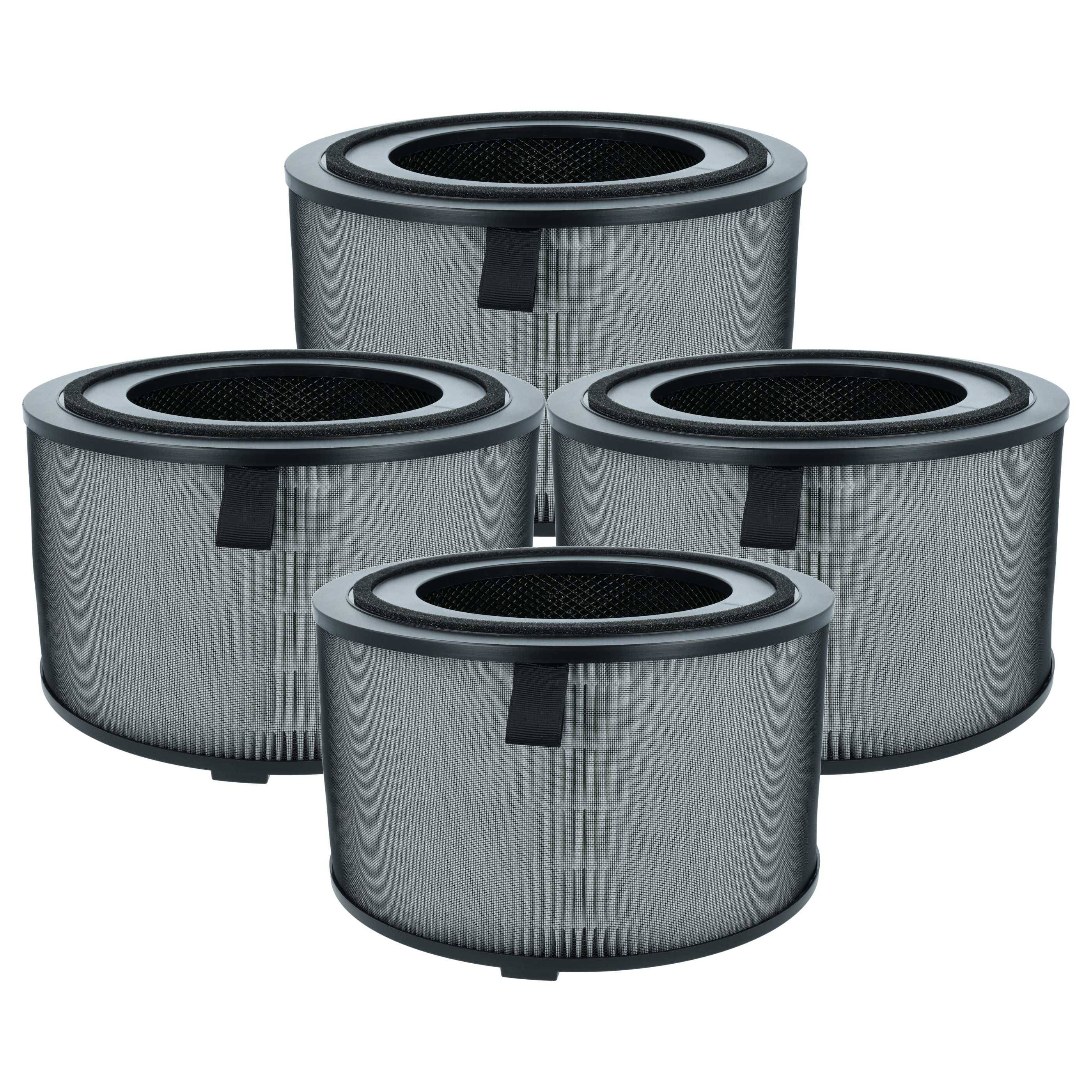 vhbw 4x Luftilter Ersatz für Philips FY3200/30 für Luftreiniger - Kombifilter Vorfilter + HEPA + Aktivkohle