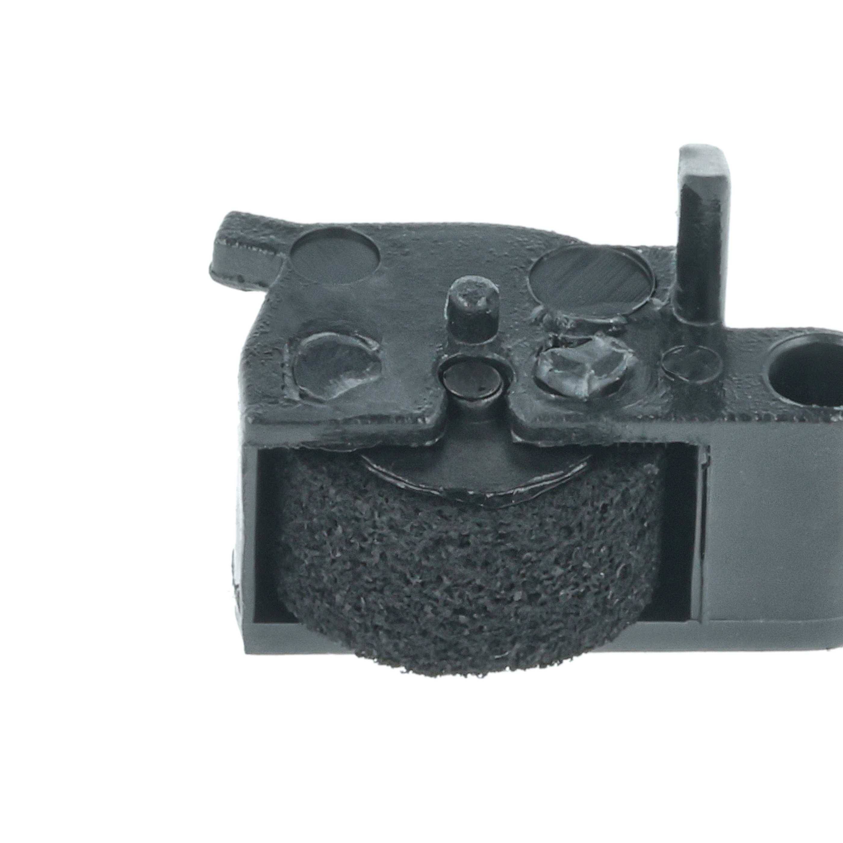 vhbw 10x Farbrolle, Farbwalze Schwarz kompatibel mit Sharp EL-1607P, EL-1801C, EL-1195H Taschenrechner, Registrierkasse