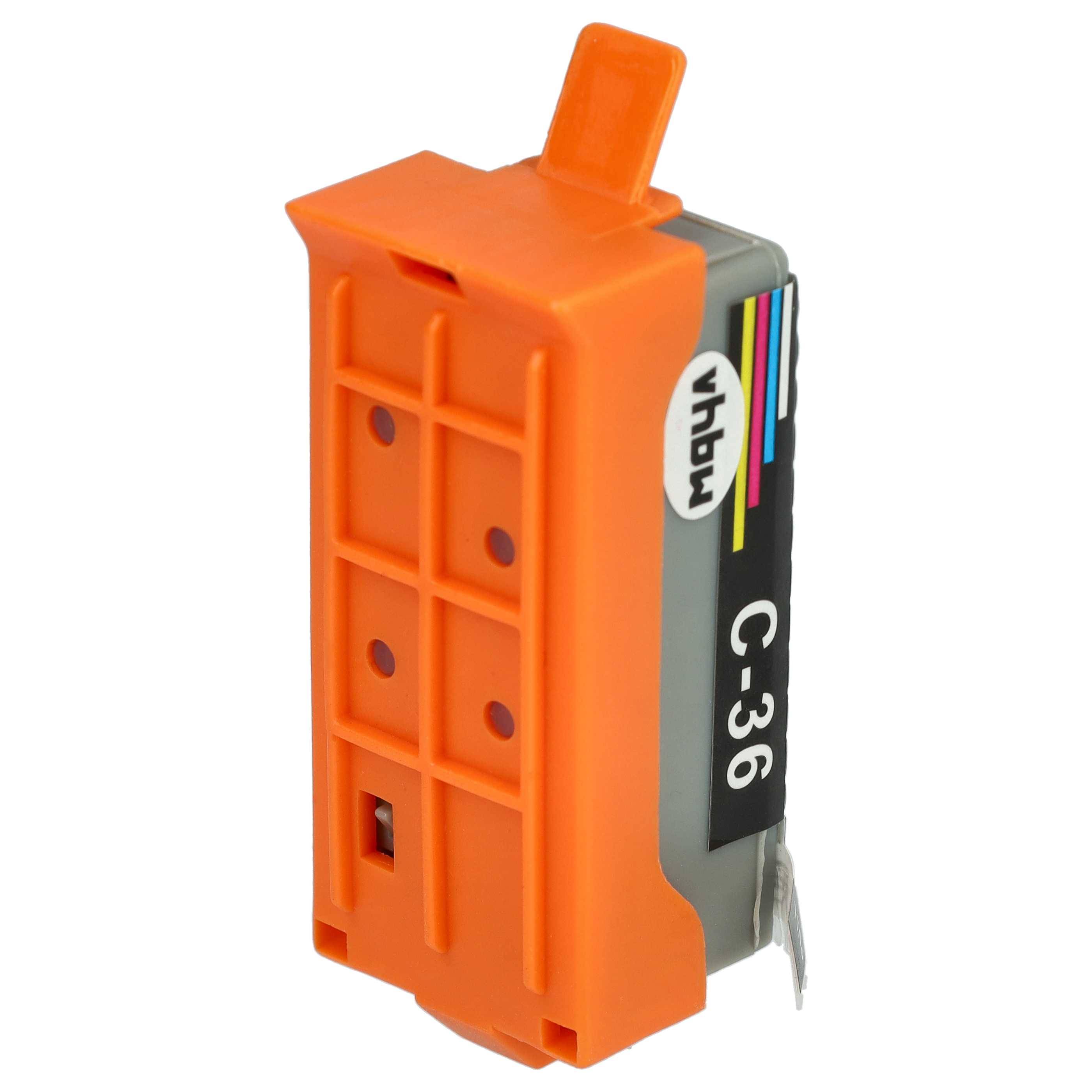 vhbw Tintenpatrone Mehrfarbig kompatibel mit Canon Pixma IP110, IP100P, ip100, IP100v Drucker (kompatibel, 5er-Pack, 13ml)