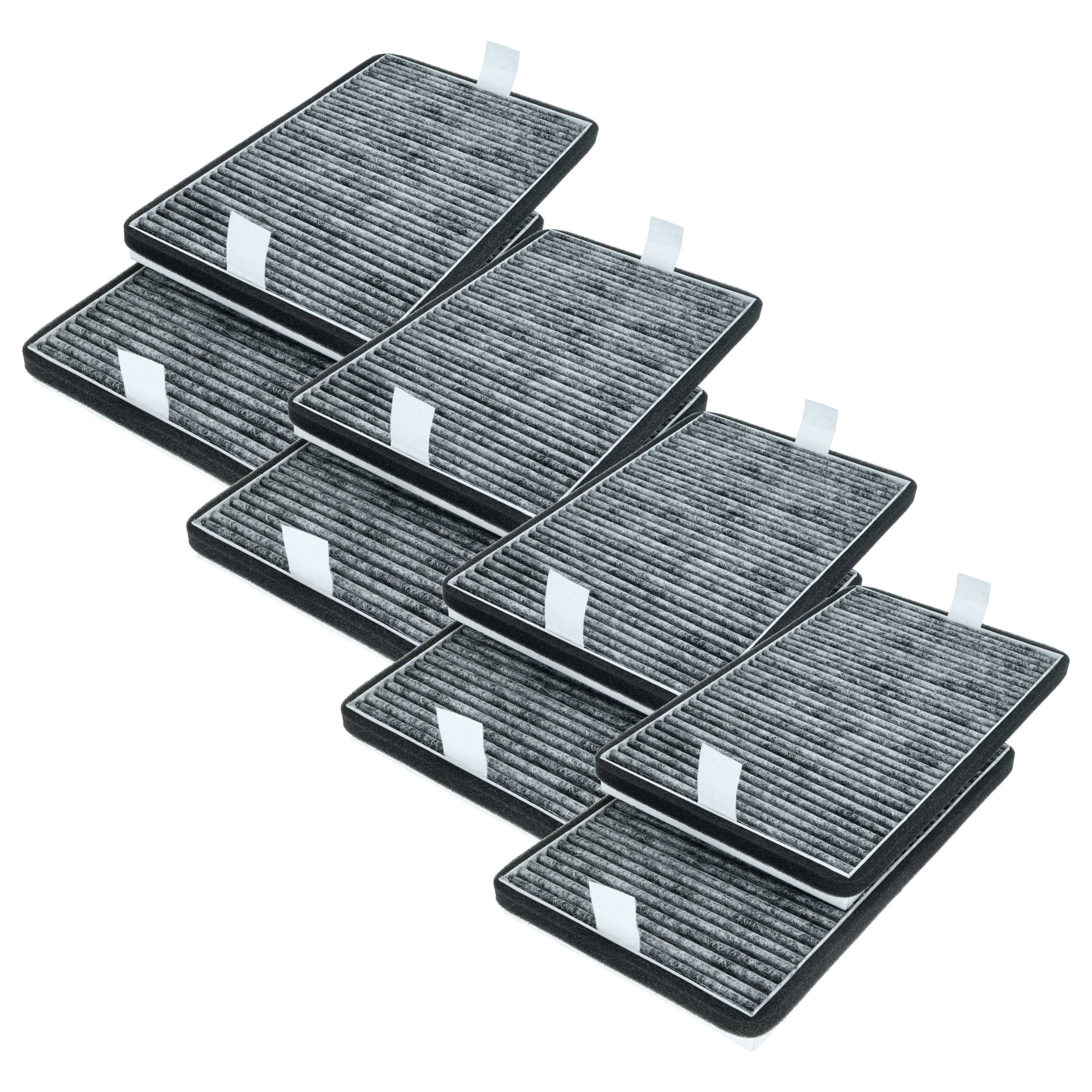 vhbw 8x Aktivkohlefilter kompatibel mit Miele DA 3698 C, DA 3698 Dunstabzugshaube