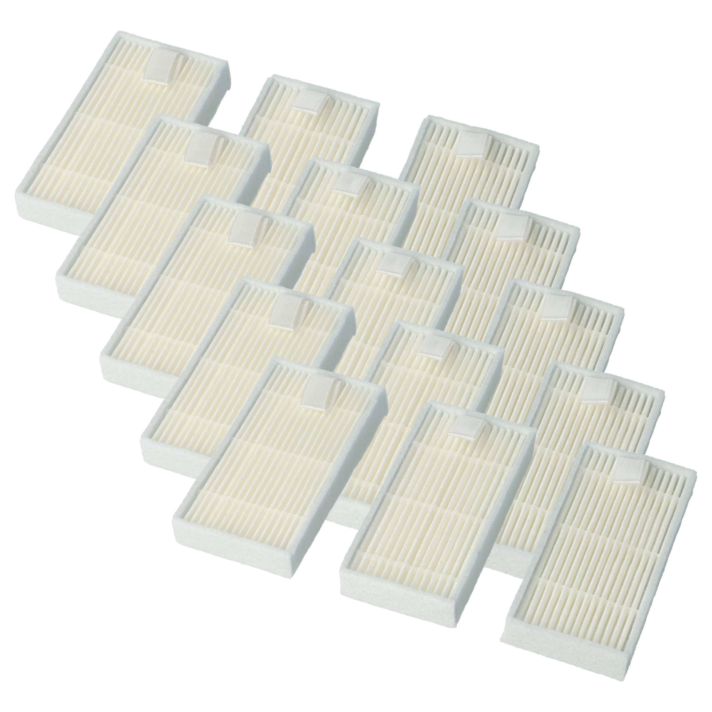 vhbw 15x Staubsaugerfilter kompatibel mit Haier SWR-T321, SWR-T322, SWR-T325, SWR-T320 Staubsauger - HEPA-Filter Weiß