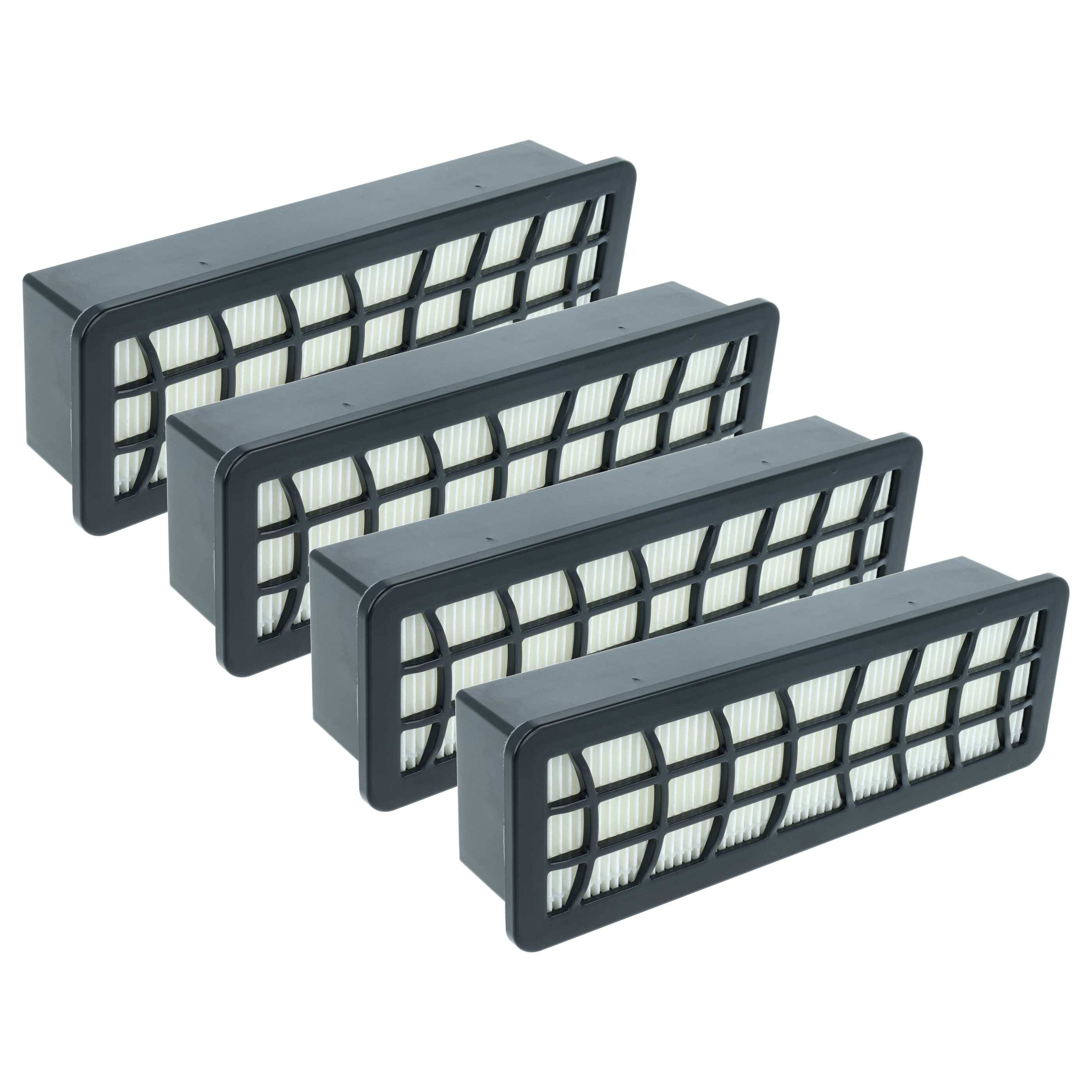 vhbw 4x Staubsaugerfilter kompatibel mit Zelmer ZVC762ZKRU(01)(VC7920.5SK), ZVC762ZKRU/04(VC7920.5SK) Staubsauger - HEPA-Filter Schwarz Weiß