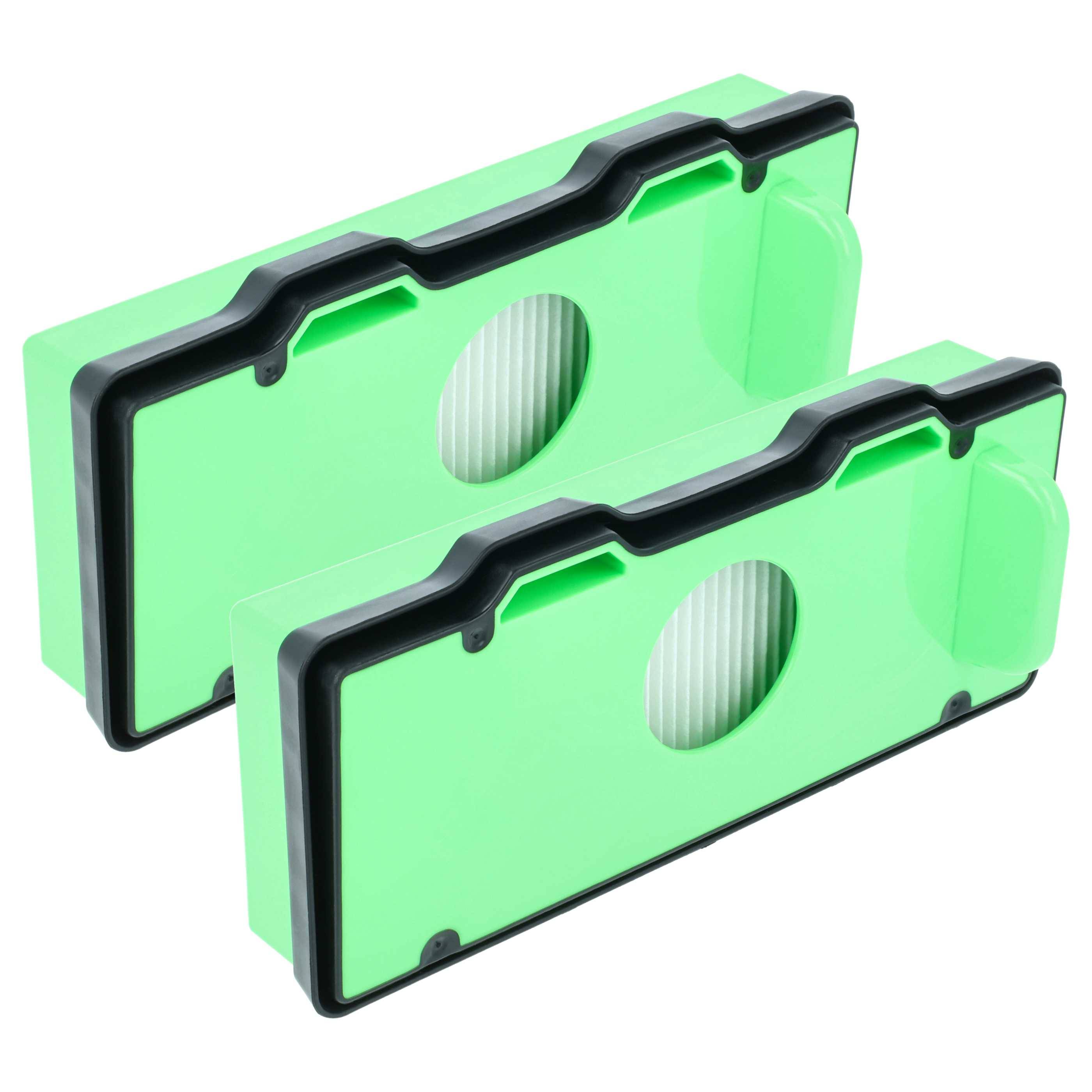 vhbw 2x Filter kompatibel mit Rowenta RR7747WH/4Q0, RR7755WH/4Q0, RR 7747 WH 4Q0, RR 7755 WH 4Q0 Saugroboter, Staubsauger Roboter - Filtereinheit