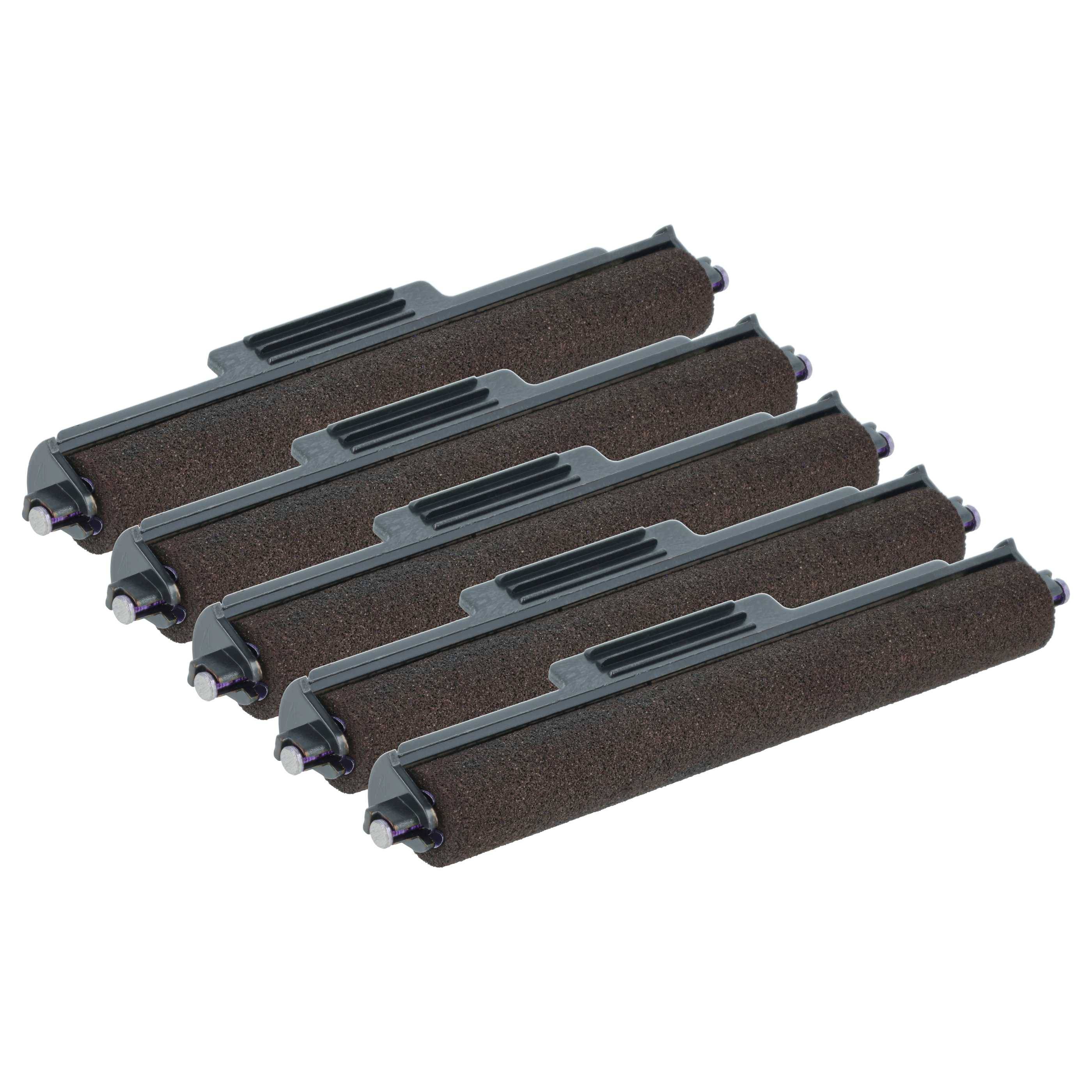 vhbw 5x Farbrolle, Farbwalze Violett kompatibel mit Triumph-Adler CMS 8200 Taschenrechner, Registrierkasse