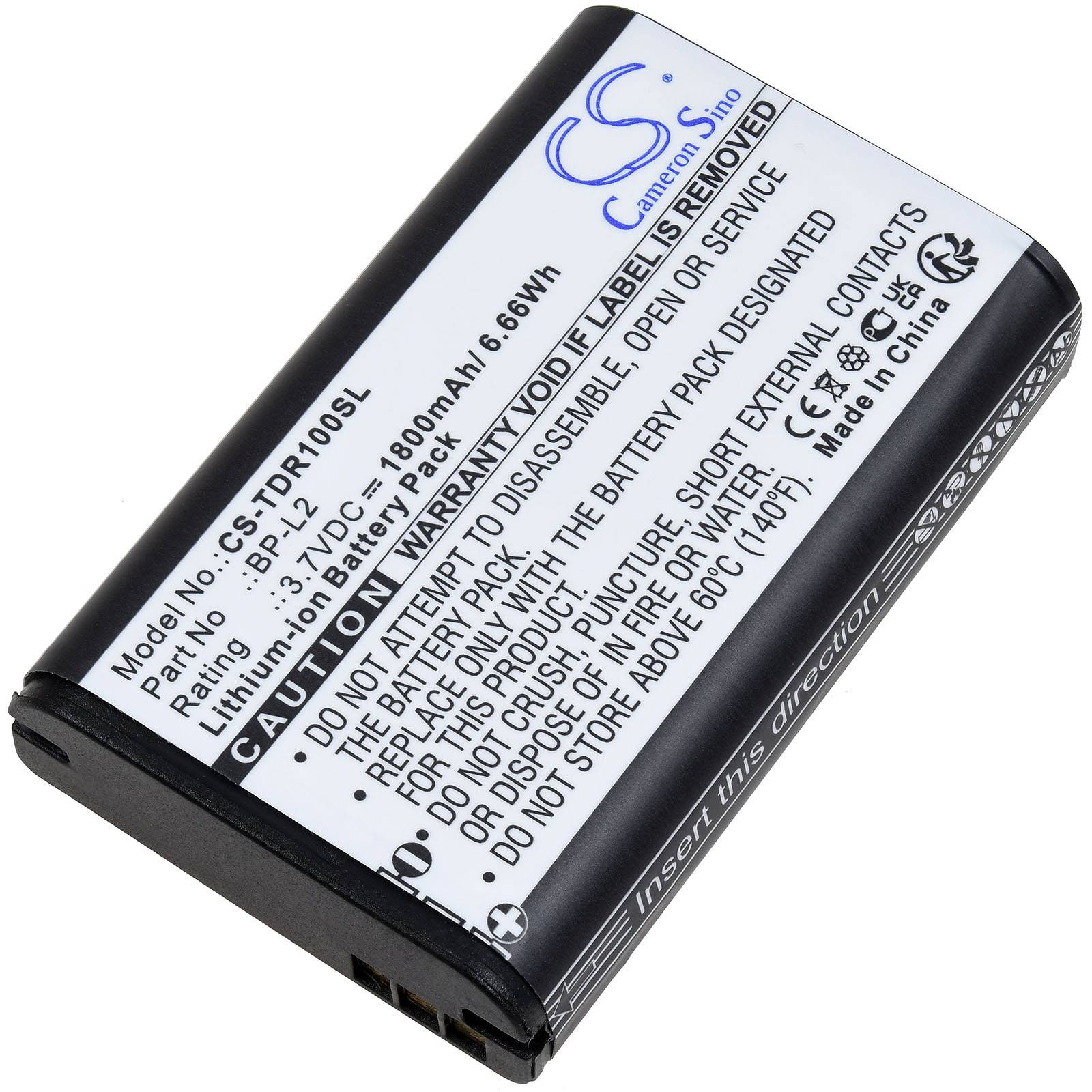Powery Akku passend für Recorder Tascam DR-1 GT-R1 Typ BP-L2, 3,7V, Li-Ion