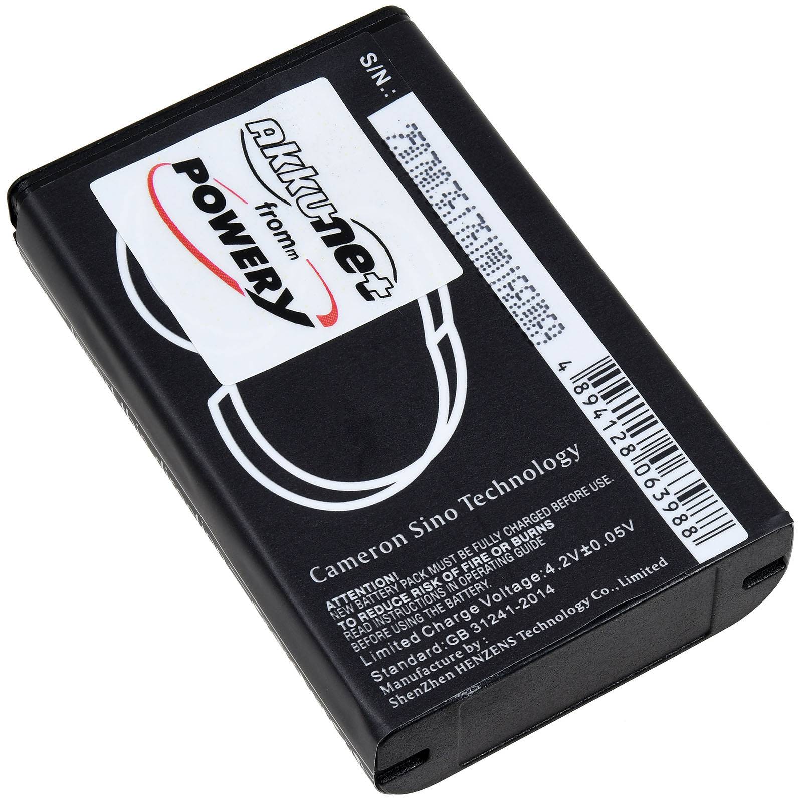 Powery Akku kompatibel mit Tascam Typ BP-L2, 3,7V, Li-Ion