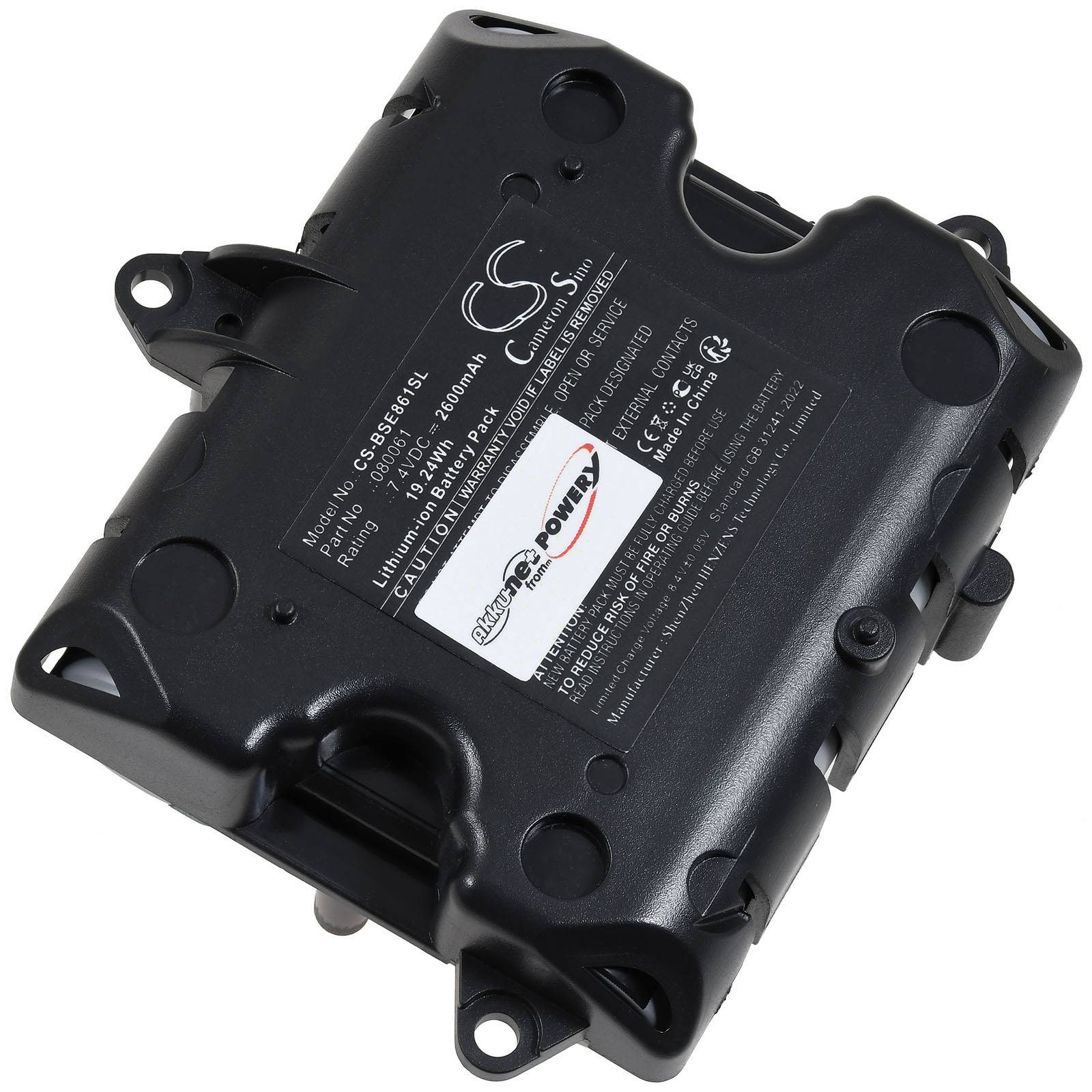 Powery Akku kompatibel mit Bose Typ 080065, 7,4V, Li-Ion