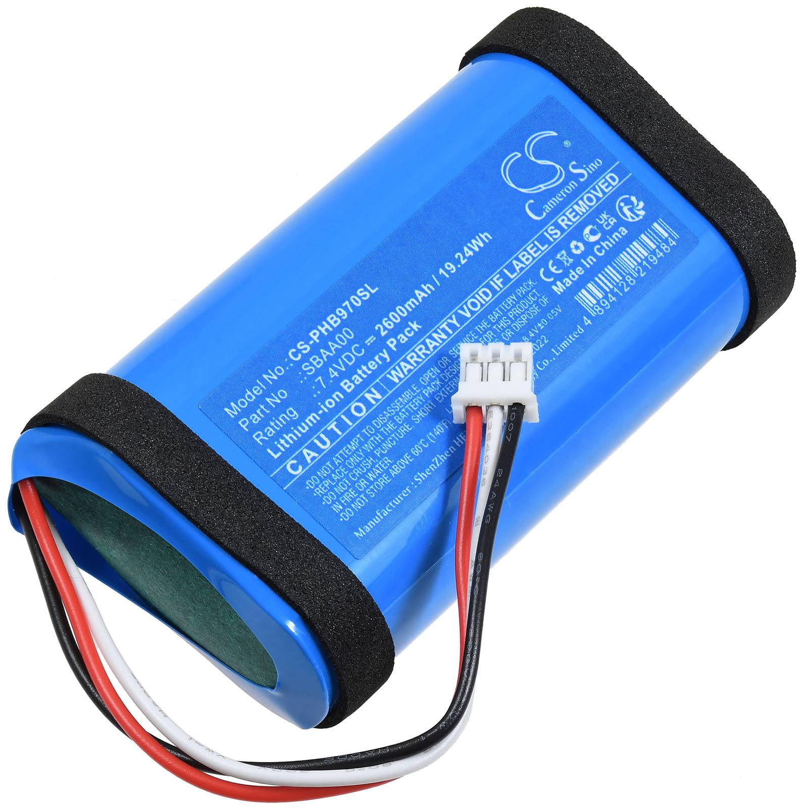 Powery Akku passend für Lautsprecher Philips Fidelio B97/1 B9 Typ SBAA00, 7,4V, Li-Ion