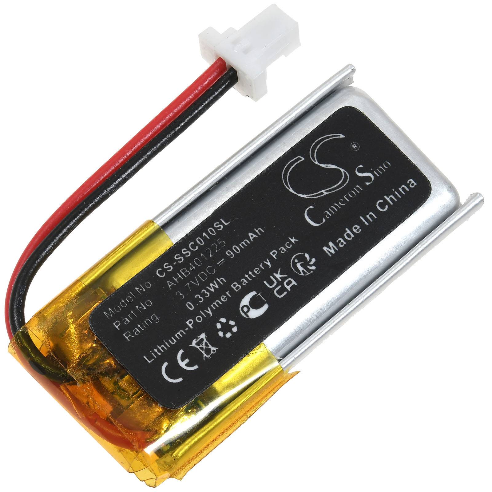 Powery Akku für Sena SC-HR-01 Lenker-Fernbedienung, 3,7V, Li-Polymer