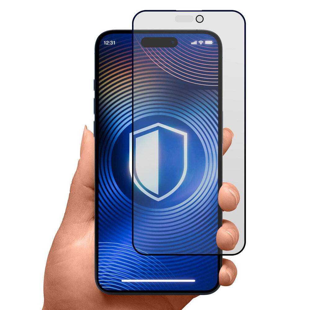 3mk Hardglass Matt Max Privacy gehärtetes Glas Apple iPhone 15 Plus/16 Plus