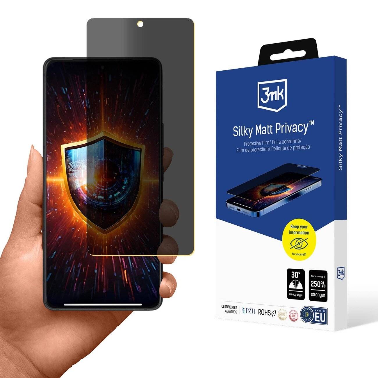 3mk Silky Matt Privacy Sichtschutzfolie Asus ROG Phone 9/9 Pro