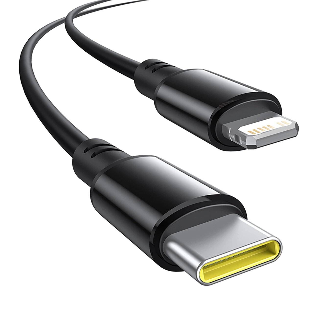 Baseus Circular 60W USB-A + USB-C Autoladegerät integriertem Lightning Kabel 1,4m - Schwarz