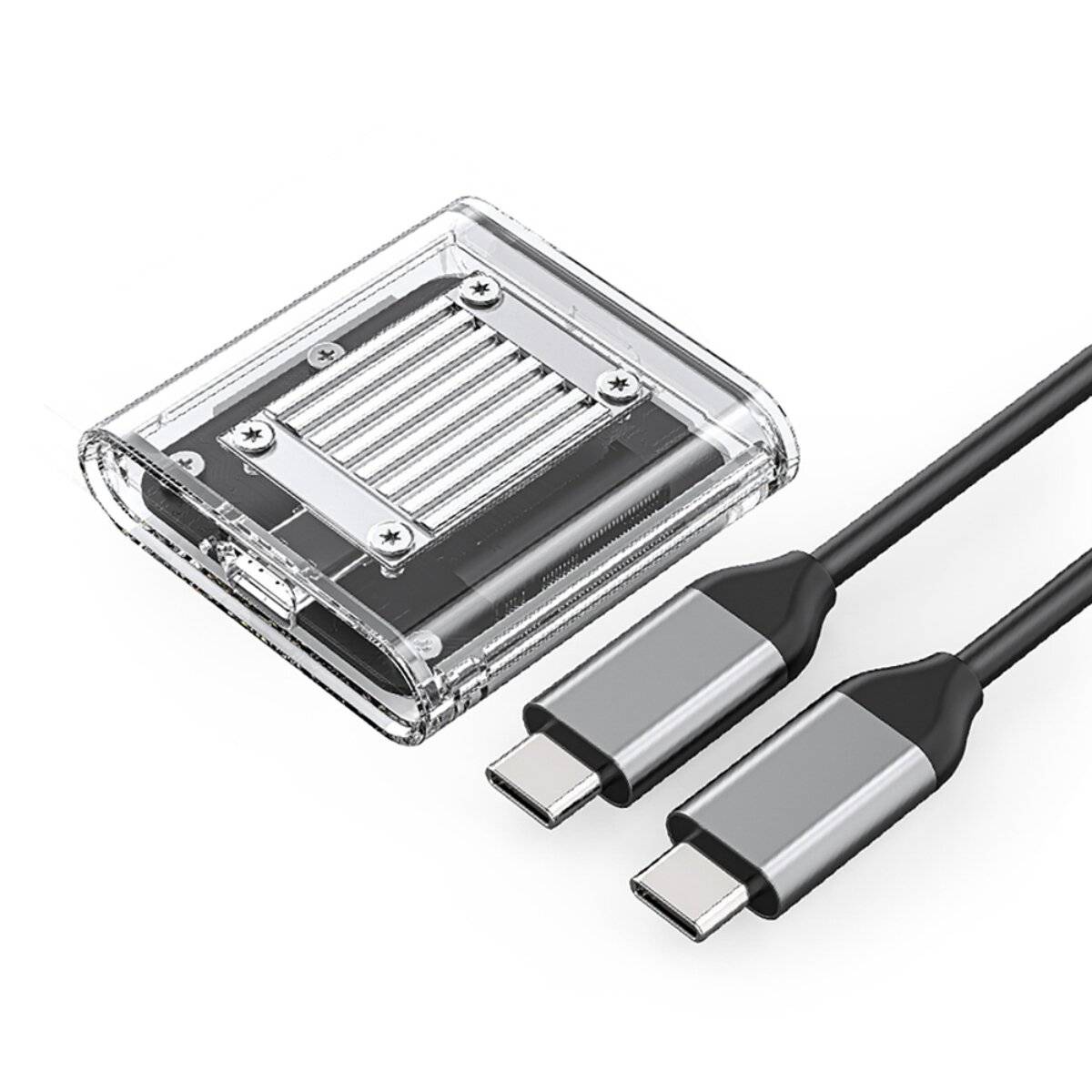 Orico TC20-M2-10G M.2 NVME USB-C 3.2 Festplatten-Caddy - Transparent