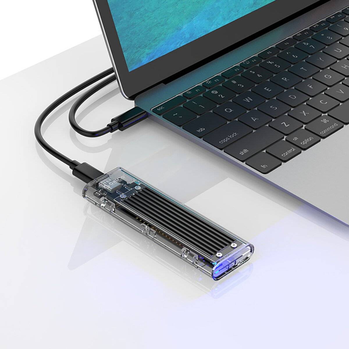 Orico TCM2-C3 M.2 NVME USB-C 10Gb/s Festplattenlaufwerk - Schwarz