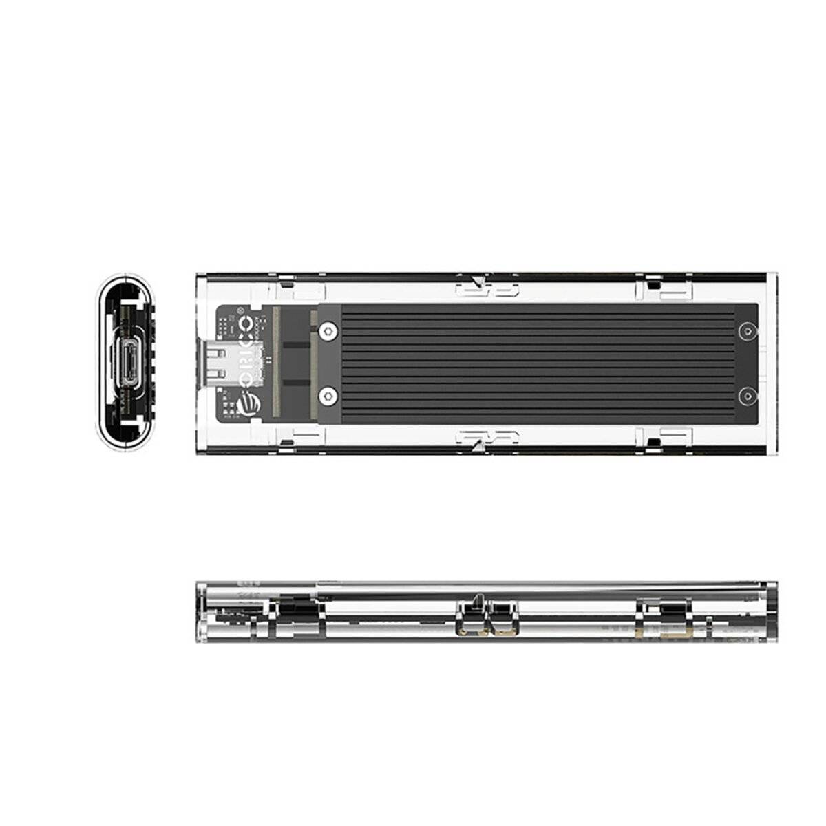 Orico TCM2-C3 M.2 NVME USB-C 10Gb/s Festplattenlaufwerk - Schwarz