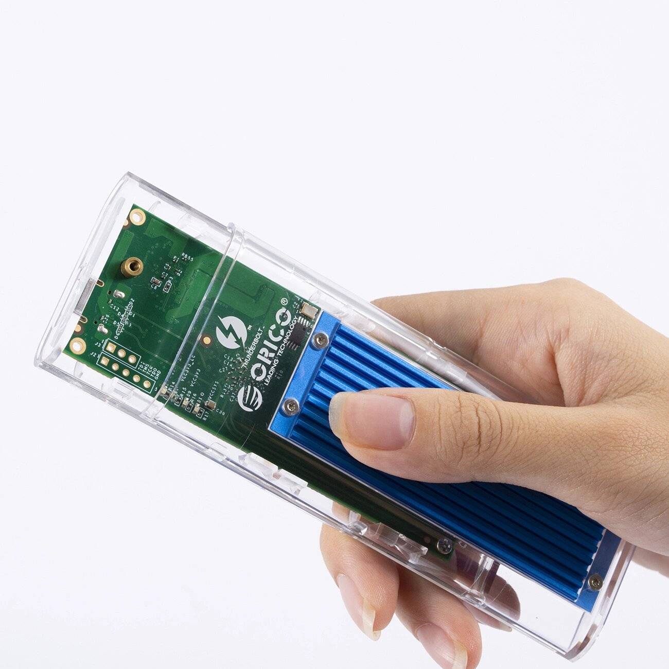 Orico TCM2-C3 M.2 NVME USB-C 10Gb/s Festplattenlaufwerk - Blau