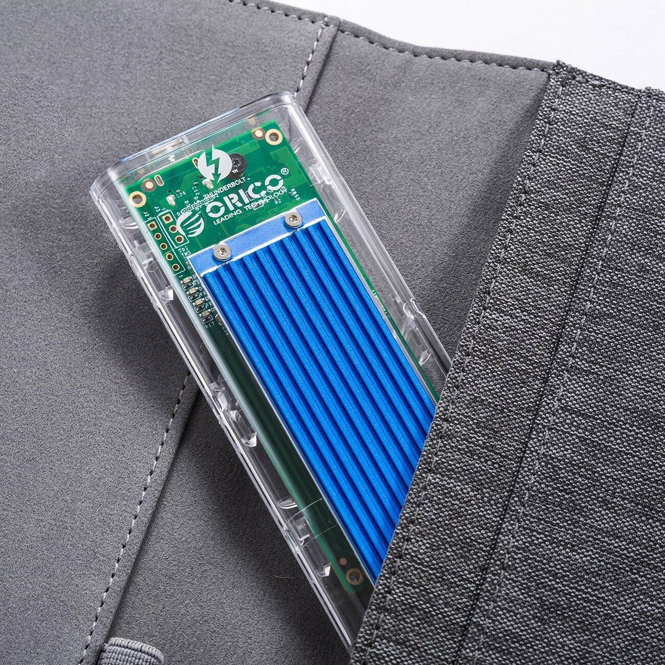 Orico TCM2-C3 M.2 NVME USB-C 10Gb/s Festplattenlaufwerk - Blau