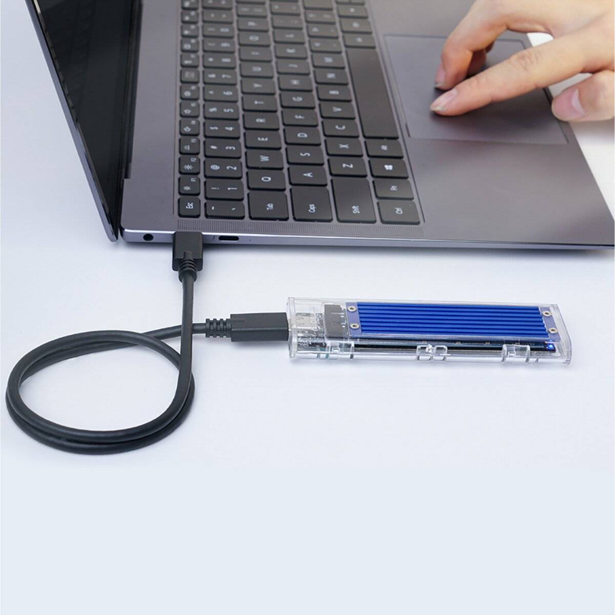 Orico TCM2-C3 M.2 NVME USB-C 10Gb/s Festplattenlaufwerk - Blau
