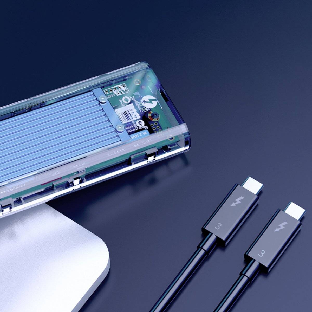Orico TCM2-C3 M.2 NVME USB-C 10Gb/s Festplattenlaufwerk - Blau