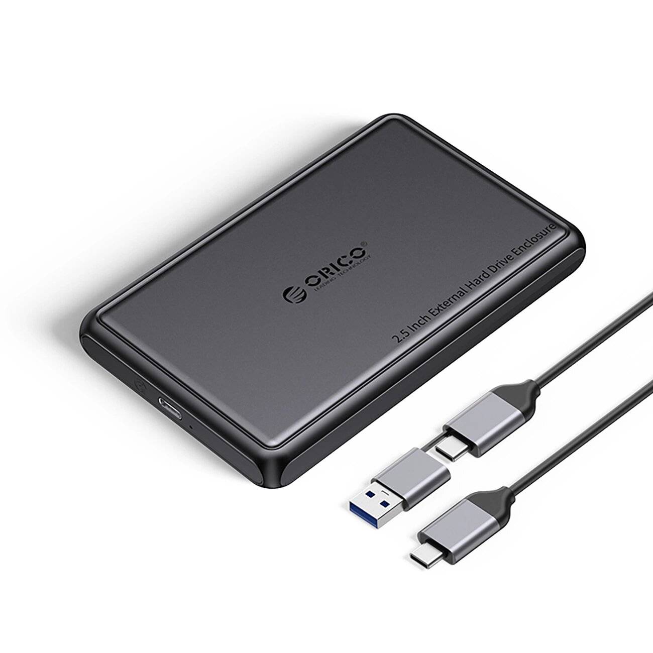 Orico DDL25-C3 2,5″ HDD/SSD USB-C 5Gb/s Festplattenlaufwerk - Schwarz