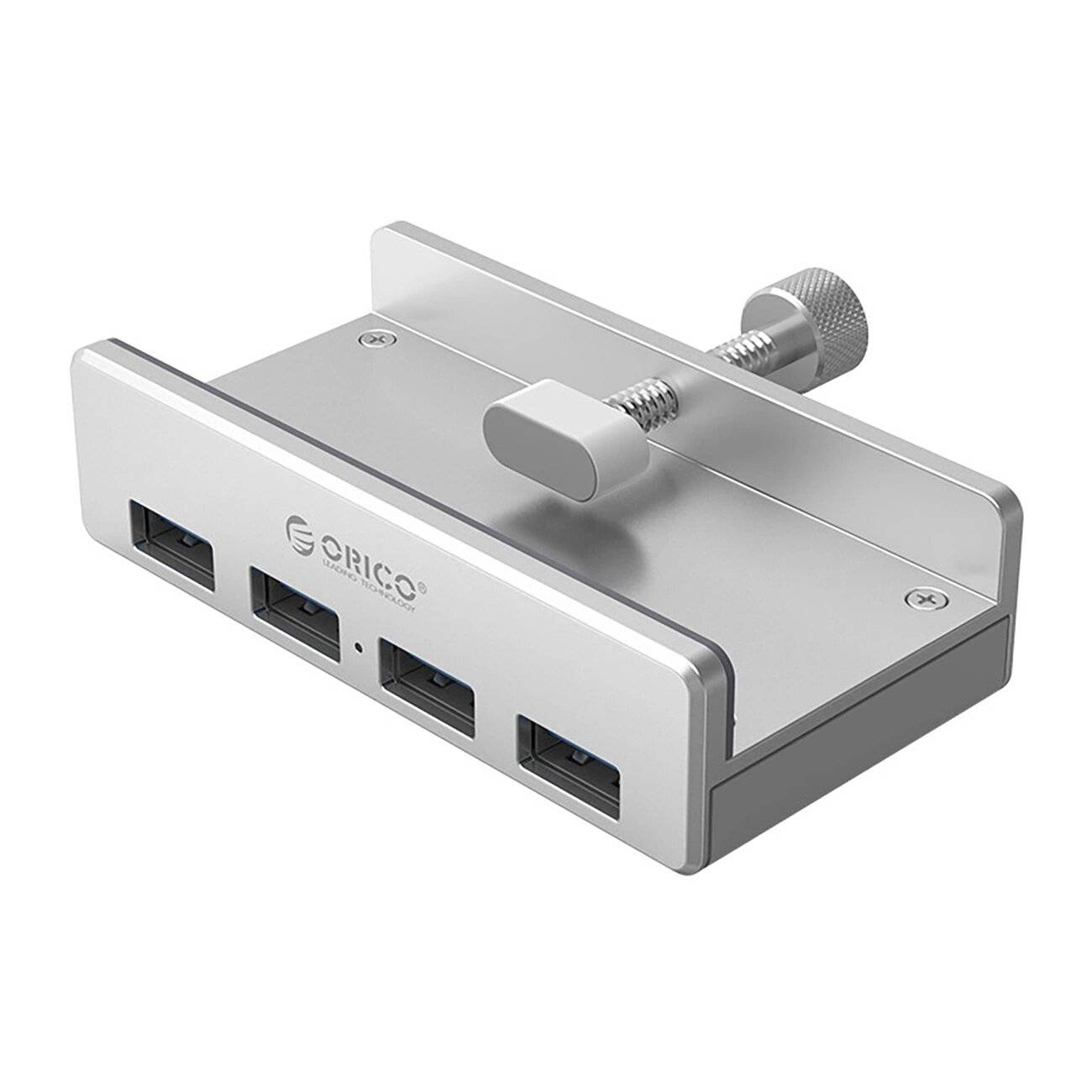 Orico MH4PU Hub Klemmmontage 4x USB-A 3.0 - Silber