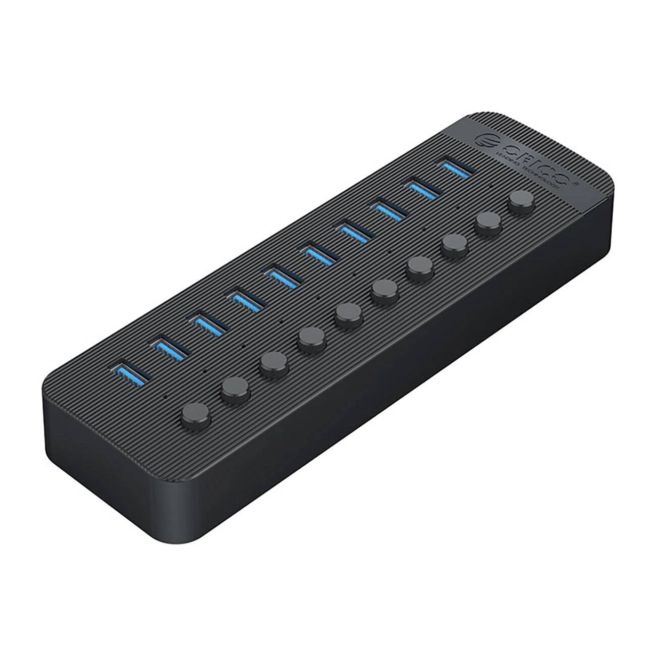 Orico CT2U3-10AB 10x USB-A 3.0 Hub Schaltern - Schwarz