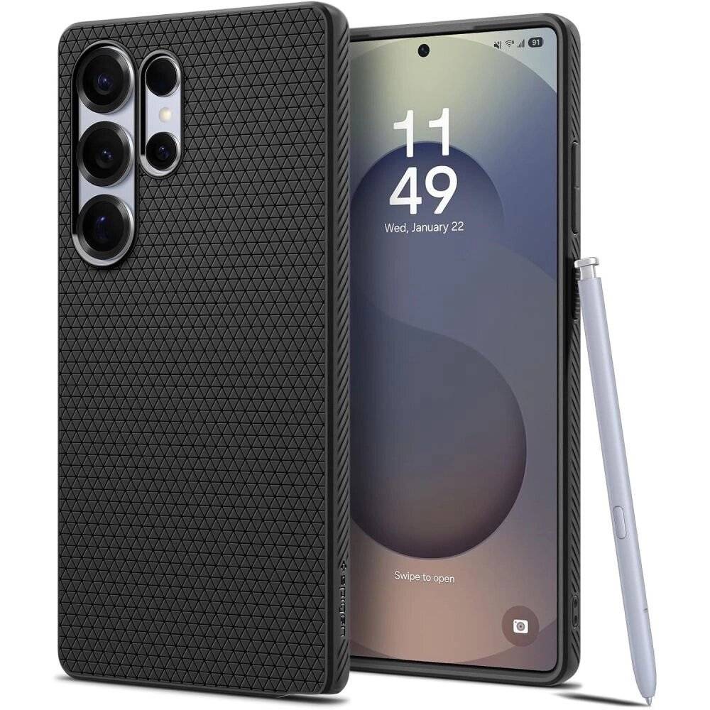 Spigen Liquid Air Hülle Samsung Galaxy S25 Ultra – Schwarz