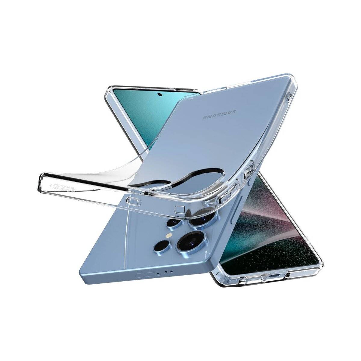 Spigen Liquid Crystal Hülle Kompatibel mit Samsung Galaxy S25 Ultra transparent