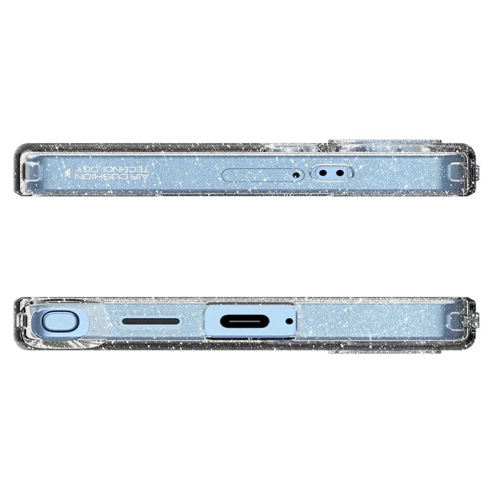 Spigen Liquid Crystal Hülle Samsung Galaxy S25 Ultra – transparent glitzernd