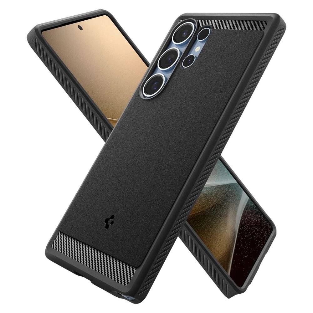 Spigen Rugged Armor Mag Hülle Samsung Galaxy S25 Ultra – Schwarz