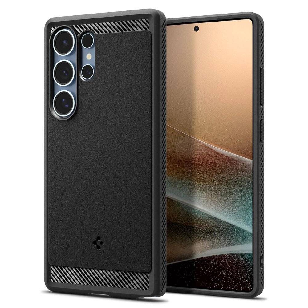 Spigen Rugged Armor Mag Hülle Samsung Galaxy S25 Ultra – Schwarz