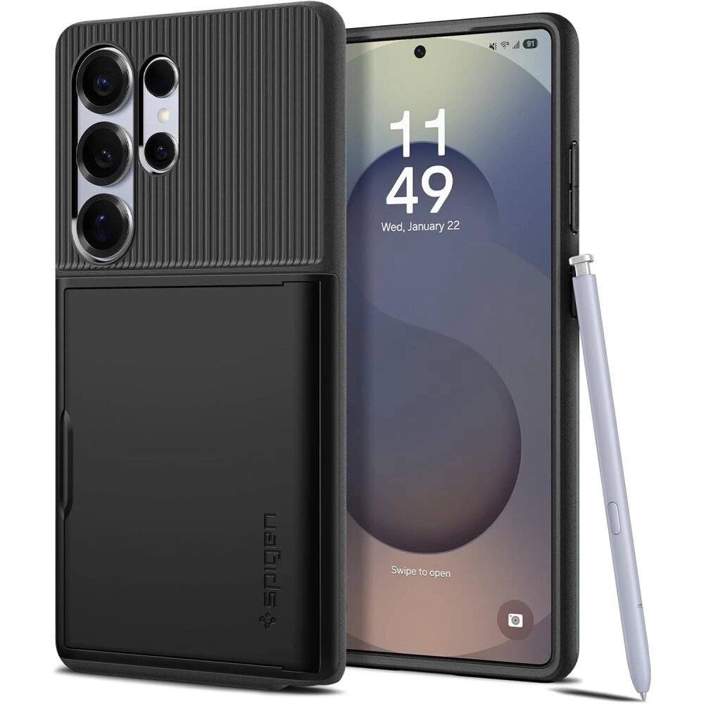 Spigen Slim Armor CS Hülle Samsung Galaxy S25 Ultra – Schwarz