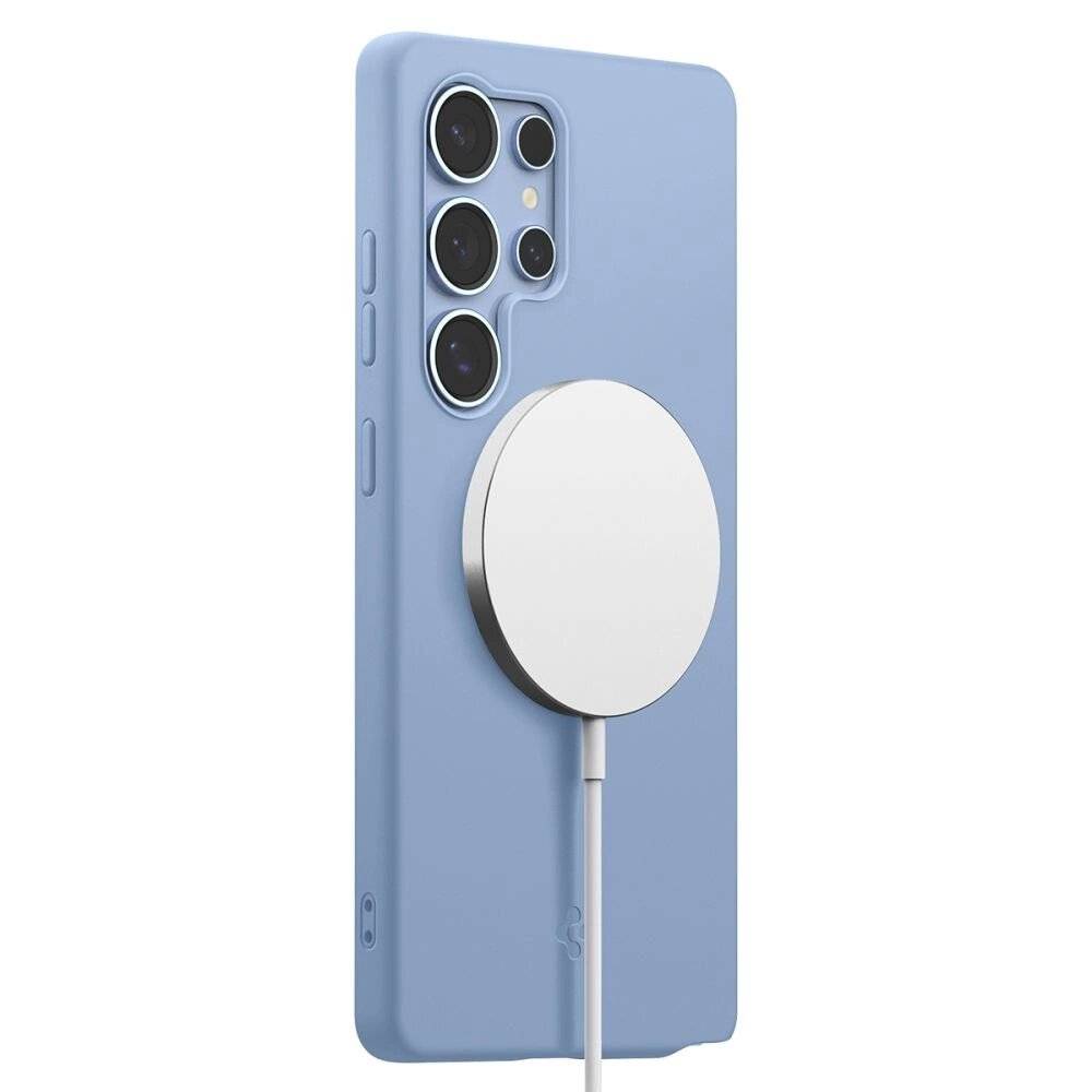 Spigen Silicone Fit Mag Hülle Samsung Galaxy S25 Ultra – blau