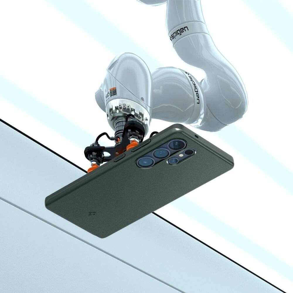 Spigen Thin Fit Mag Hülle Samsung Galaxy S25 Ultra – Grün