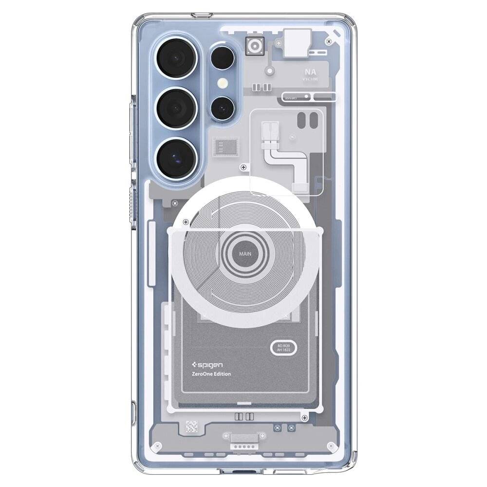 Spigen Ultra Hybrid Mag Hülle Samsung Galaxy S25 Zero One – weiß